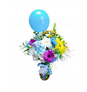 Vazoda Balonlu Çiçek